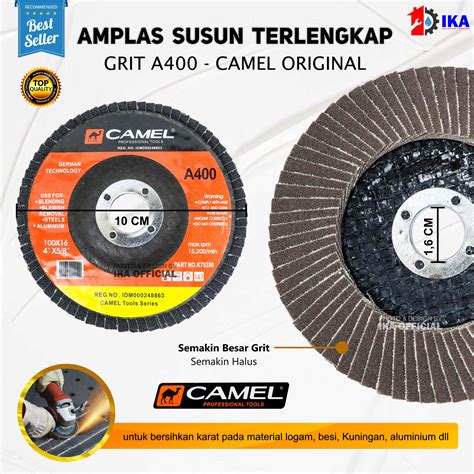 Grit 80 Amplas Susun 4" inch / FLAP DISC 100x16mm MATA … - balustradellc