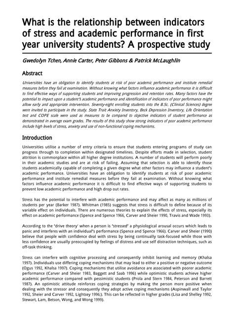 Grit and academic performance among first-year university students: A ... - balustradellc