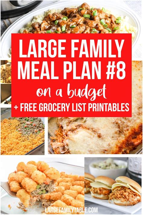 Grocery List for a Week of Family Meals (Budget-Friendly) - balustradellc