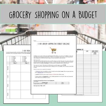 Grocery Shopping and Meal Planning on a Budget Project - balustradellc