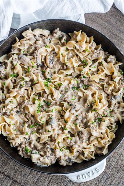 Ground Beef Stroganoff Recipe With Egg Noodles - balustradellc