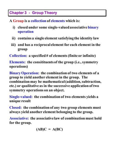 Group Theory and its Application to Chemistry - wintechmobiles.com