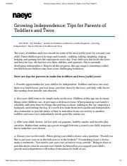 Growing Independence: Tips for Parents of Toddlers … - balustradellc