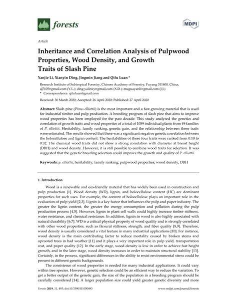 Growth and pulpwood traits of - ScienceDirect - raincitystudios.com