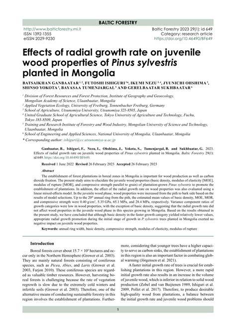 Growth rate and wood density - Centre for Wood … - raincitystudios.com