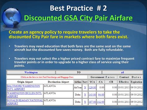 GSA Airfares City Pair Program - MilitarySpot.com