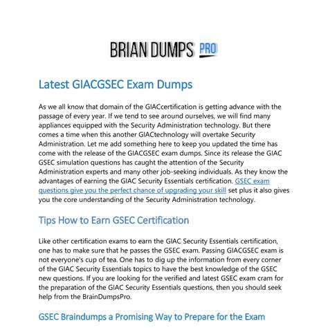 GSEC Exam Fragen