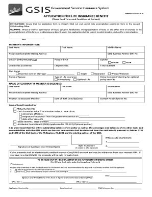 GSIS FORMS Personal Profile pdf