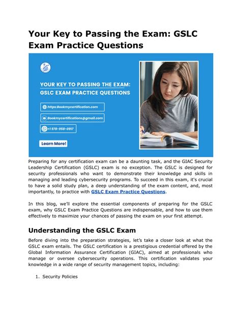 GSLC Exam Fragen