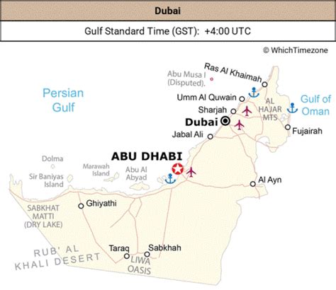 GST to Dubai, UAE Time - happyzebra.com