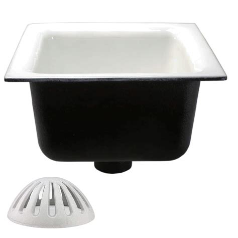 GSW Floor Sink with Dome Strainer, Cast Iron Body & Ceramic …