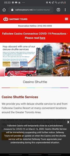 fallsview casino toronto bus