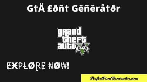 GTA Font Generator with Cool Symbols & Fancy Font Styles