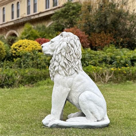 Guardian Lion Statue Outdoor - Etsy - muktibox.com