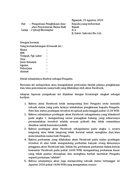 Gugatan Pencemaran Nama Baik di Wonosobo - balustradellc