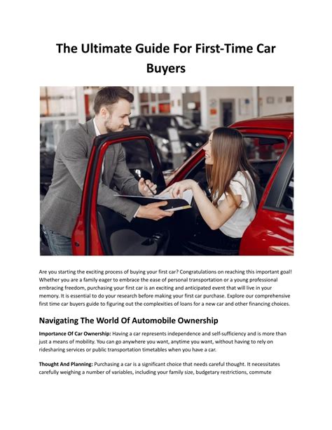 Guide for First-Time Car Buyers - Edmunds - balustradellc