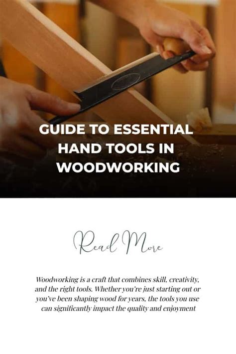 Guide To Essential Hand Tools In Woodworking … - balustradellc