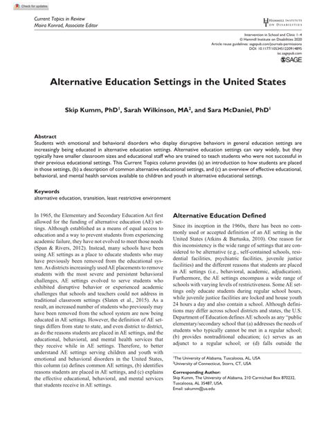 Guidelines for Alternative Education Settings - balustradellc