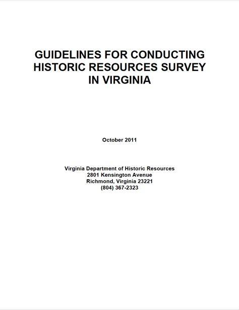 Guidelines for Conducting Archaeological Survey in Virginia - DHR - raincitystudios.com