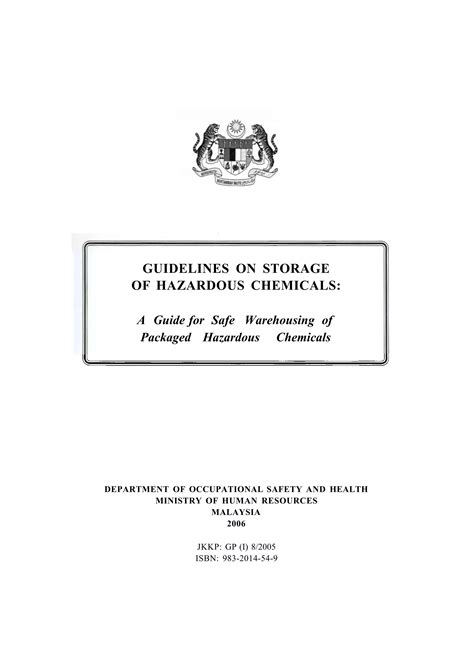 Guidelines for Safe Collection and Storage of Hazardous … - raincitystudios.com