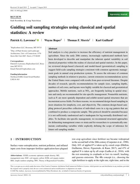 Guiding soil sampling strategies using classical and … - wintechmobiles.com