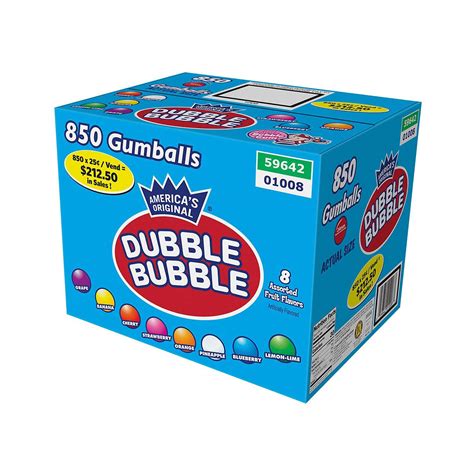 GUMBALLS 1" Dubble Bubble Concord Assorted …