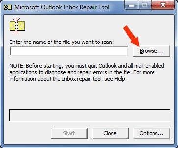 Gunakan alat perbaikan Outlook PST untuk memperbaiki kesalahan - balustradellc