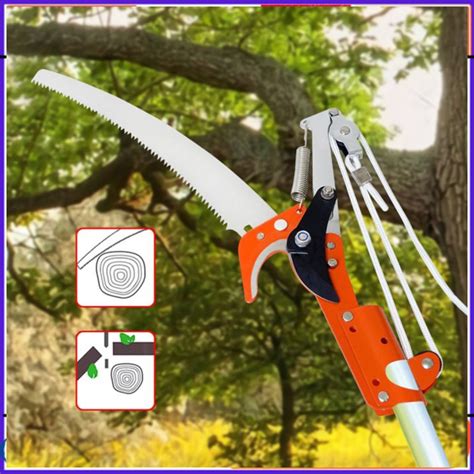 Gunting Gergaji Baja/Besi Tarik Pemotong Dahan Ranting Pohon Tinggi ... - balustradellc