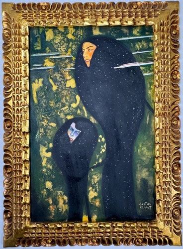 Gustav Klimt Oil on canvas painting Framed - Etsy UK - balustradellc