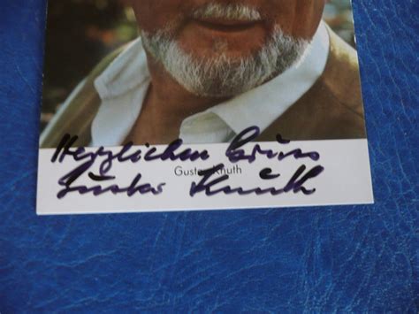 GUSTAV KNUTH Original Autogramm signierte Rüdel Postkarte