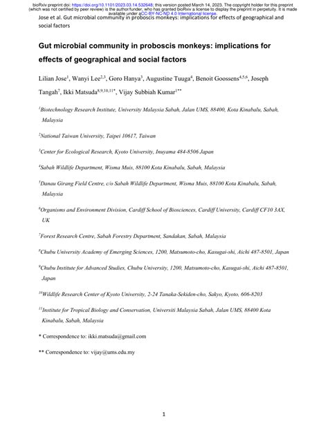 Gut microbial community in proboscis monkeys - PubMed - muktibox.com