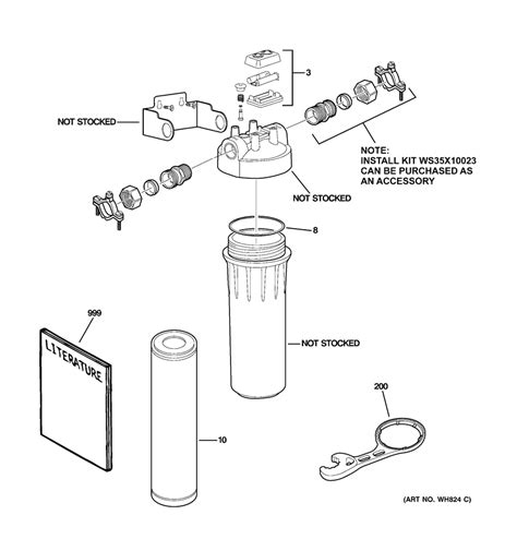 GXWH04F General Electric Water Filter System Parts & Repair Help ...