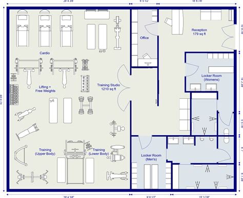 Gym Floor Plan Examples - RoomSketcher - balustradellc