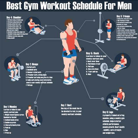 Gym Schedule For Men Beginners To Building Strength - balustradellc