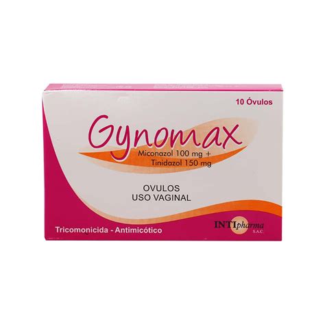 GYNOMAX OVULOS - Tricomonicida - Descripción, dosis, …