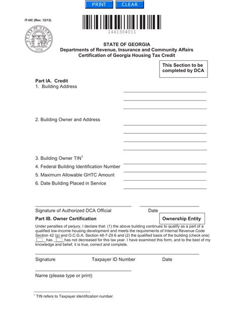 Ga Form 3231 Printable