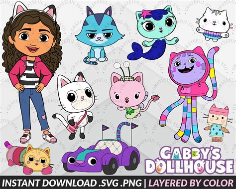 Gabbys Dollhouse Clipart Png, Gabbys Svg Bundle, Gabbys House Png, Gabbys Birthday Invitation, Gabbys Transparent Backgrounds, Gabbys Girl. (755) $3.35. $6.71 (50% off) Digital Download.. 