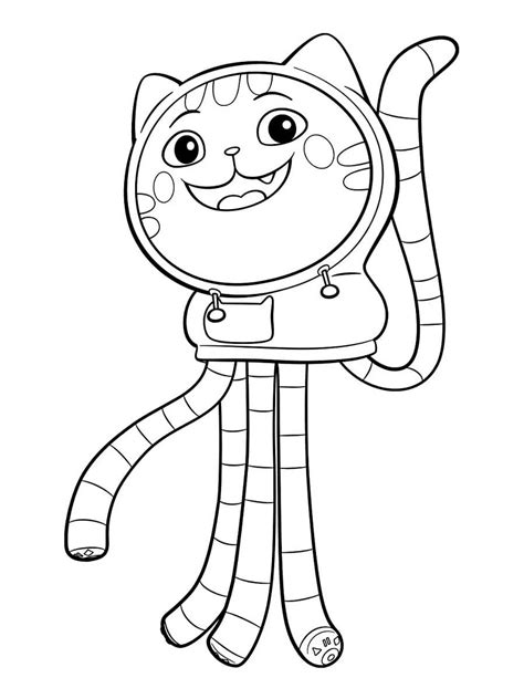 Gabby Cat Printable Coloring Pages