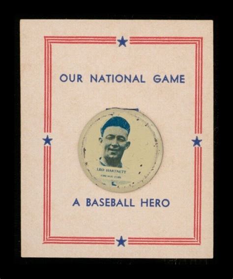 Gabby Hartnett 1938 Our National Game Tabs #15 - eBay