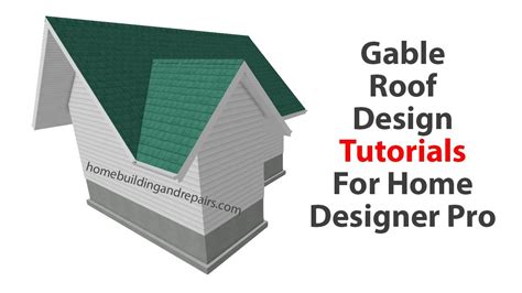 Gable Roof Design Tutorial Home Designer Software Ideas YouTube