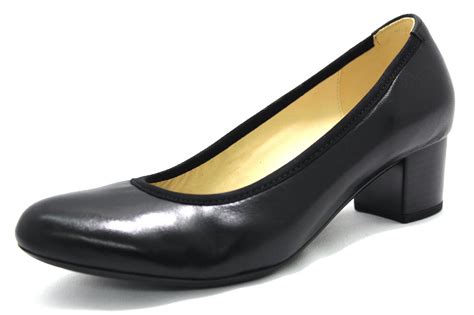 Gabor Damen Leder Pumps Schuhe Elegant Schwarz Gr. 5 - eBay