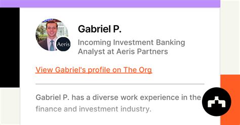 Gabriel Fellows - Incoming Investment Banking Analyst - LinkedIn