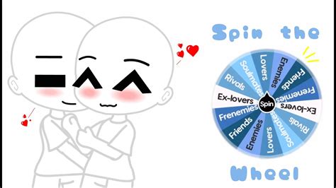 Gacha couple spin the wheel. About: So following the trend with the wheel, but I made my own couples version Instead except this times its a single father/kids edition [I put credit down... 