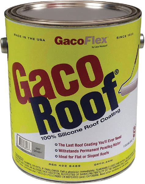 GacoFlex GacoRoof Gray Silicone Roof Coating 1 gal.