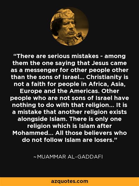 Gaddafi says only Islam a universal religion Reuters