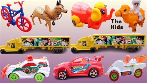 Gadi Wala Cartoon/Toys Race Car 🚗 Vedios, Factory Crain, Elephant …