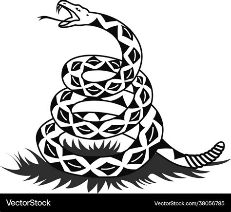Gadsden snake image Royalty Free Vector Image VectorStock