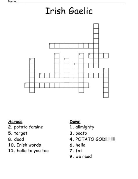 Gaelic greeting crossword. Things To Know About Gaelic greeting crossword. 