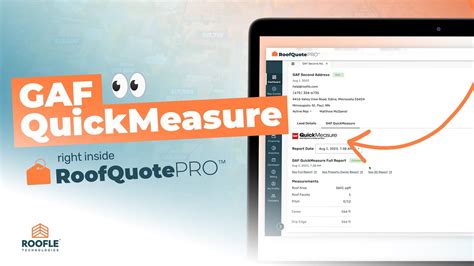 Gaf quickmeasure. GAF QuickMeasure is the complete aerial roofing measurement software that delivers roof measurements in under an hour for single-family homes, and under 24 hours for multi-family and commercial properties. For as little as $15 a report, it's the only roof measuring tool you need. Find out more about GAF Quick Measure Roof Reports. 