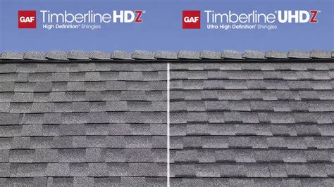 Timberline UHD Shingles. UHD shingles are another premium option, and they are definitely worth considering. The UHD line is characterized by the exceptional thickness of each piece. In fact, these shingles are up to 53% thicker than standard products. There are several benefits that come from this feature.. 
